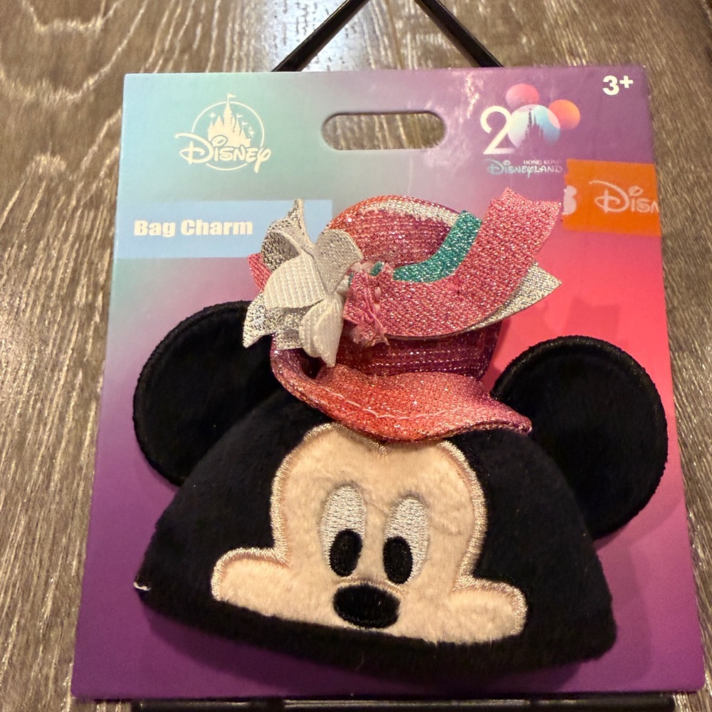 Disney Mickey Mouse Bag Charm HK Exclusive